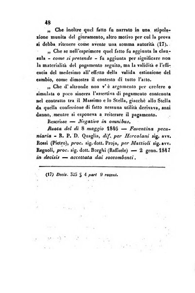 Giornale del Foro in cui si raccolgono le più importanti regiudicate dei supremi tribunali di Roma e dello Stato pontificio in materia civile