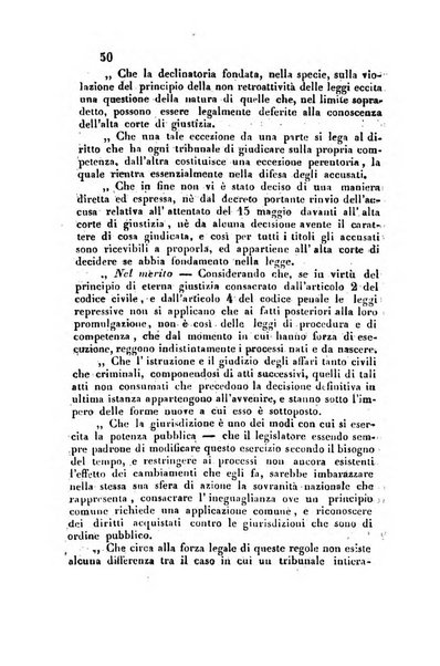 Giornale del Foro in cui si raccolgono le più importanti regiudicate dei supremi tribunali di Roma e dello Stato pontificio in materia civile