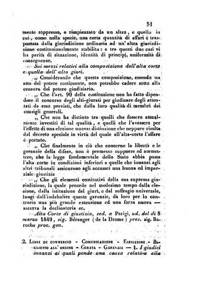 Giornale del Foro in cui si raccolgono le più importanti regiudicate dei supremi tribunali di Roma e dello Stato pontificio in materia civile