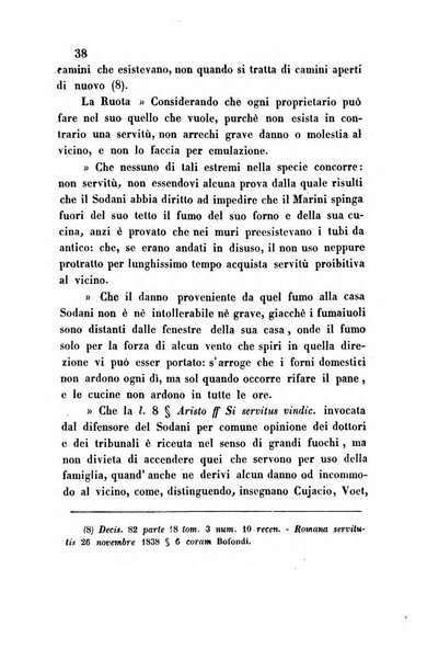 Giornale del Foro in cui si raccolgono le più importanti regiudicate dei supremi tribunali di Roma e dello Stato pontificio in materia civile