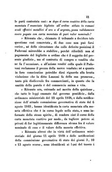 Giornale del Foro in cui si raccolgono le più importanti regiudicate dei supremi tribunali di Roma e dello Stato pontificio in materia civile