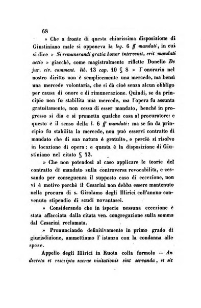 Giornale del Foro in cui si raccolgono le più importanti regiudicate dei supremi tribunali di Roma e dello Stato pontificio in materia civile