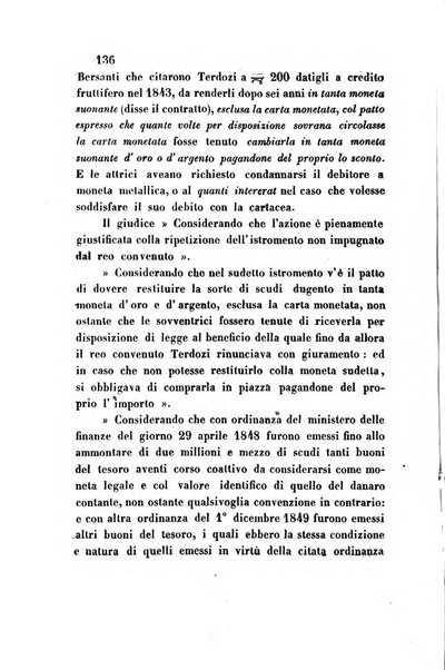 Giornale del Foro in cui si raccolgono le più importanti regiudicate dei supremi tribunali di Roma e dello Stato pontificio in materia civile