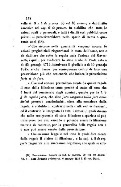 Giornale del Foro in cui si raccolgono le più importanti regiudicate dei supremi tribunali di Roma e dello Stato pontificio in materia civile