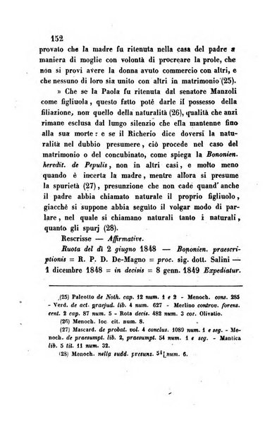 Giornale del Foro in cui si raccolgono le più importanti regiudicate dei supremi tribunali di Roma e dello Stato pontificio in materia civile