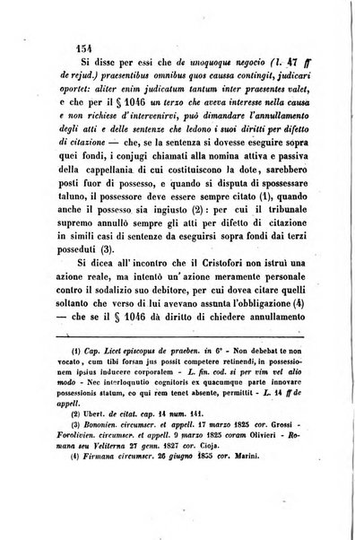 Giornale del Foro in cui si raccolgono le più importanti regiudicate dei supremi tribunali di Roma e dello Stato pontificio in materia civile