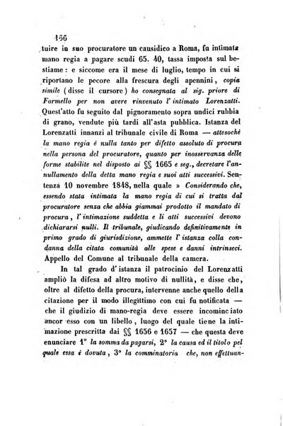 Giornale del Foro in cui si raccolgono le più importanti regiudicate dei supremi tribunali di Roma e dello Stato pontificio in materia civile