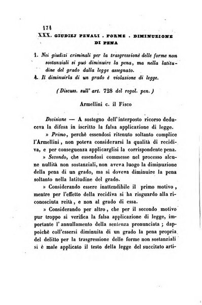 Giornale del Foro in cui si raccolgono le più importanti regiudicate dei supremi tribunali di Roma e dello Stato pontificio in materia civile