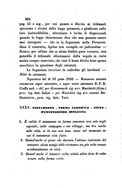 Giornale del Foro in cui si raccolgono le più importanti regiudicate dei supremi tribunali di Roma e dello Stato pontificio in materia civile