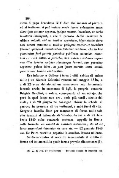 Giornale del Foro in cui si raccolgono le più importanti regiudicate dei supremi tribunali di Roma e dello Stato pontificio in materia civile