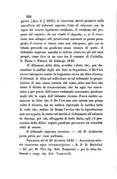 Giornale del Foro in cui si raccolgono le più importanti regiudicate dei supremi tribunali di Roma e dello Stato pontificio in materia civile