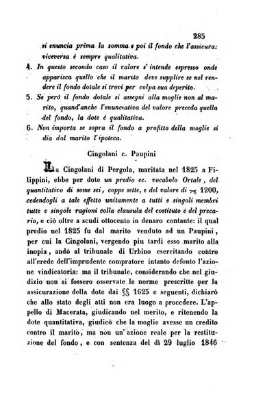 Giornale del Foro in cui si raccolgono le più importanti regiudicate dei supremi tribunali di Roma e dello Stato pontificio in materia civile