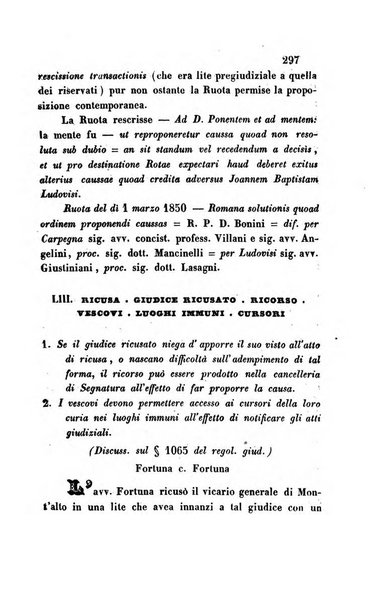 Giornale del Foro in cui si raccolgono le più importanti regiudicate dei supremi tribunali di Roma e dello Stato pontificio in materia civile