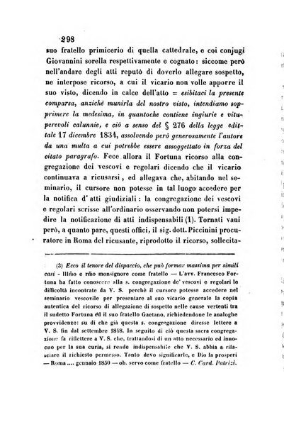 Giornale del Foro in cui si raccolgono le più importanti regiudicate dei supremi tribunali di Roma e dello Stato pontificio in materia civile