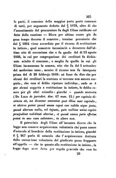 Giornale del Foro in cui si raccolgono le più importanti regiudicate dei supremi tribunali di Roma e dello Stato pontificio in materia civile