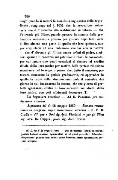 Giornale del Foro in cui si raccolgono le più importanti regiudicate dei supremi tribunali di Roma e dello Stato pontificio in materia civile