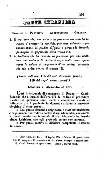 Giornale del Foro in cui si raccolgono le più importanti regiudicate dei supremi tribunali di Roma e dello Stato pontificio in materia civile