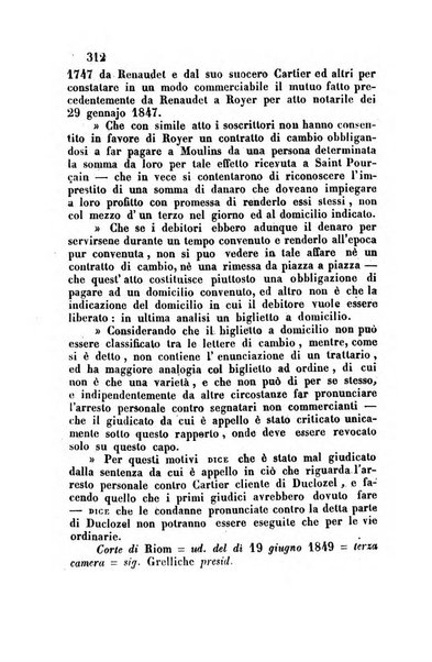 Giornale del Foro in cui si raccolgono le più importanti regiudicate dei supremi tribunali di Roma e dello Stato pontificio in materia civile