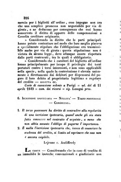 Giornale del Foro in cui si raccolgono le più importanti regiudicate dei supremi tribunali di Roma e dello Stato pontificio in materia civile