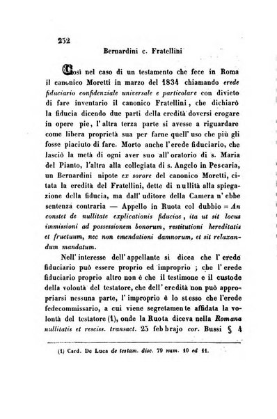 Giornale del Foro in cui si raccolgono le più importanti regiudicate dei supremi tribunali di Roma e dello Stato pontificio in materia civile