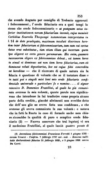 Giornale del Foro in cui si raccolgono le più importanti regiudicate dei supremi tribunali di Roma e dello Stato pontificio in materia civile