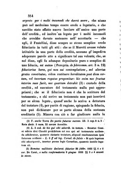 Giornale del Foro in cui si raccolgono le più importanti regiudicate dei supremi tribunali di Roma e dello Stato pontificio in materia civile