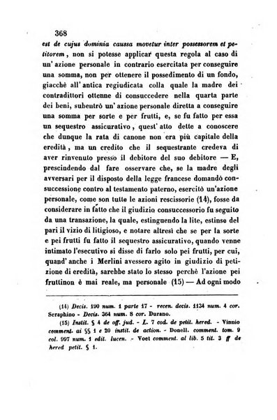 Giornale del Foro in cui si raccolgono le più importanti regiudicate dei supremi tribunali di Roma e dello Stato pontificio in materia civile