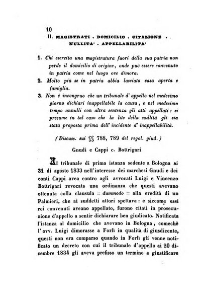 Giornale del Foro in cui si raccolgono le più importanti regiudicate dei supremi tribunali di Roma e dello Stato pontificio in materia civile