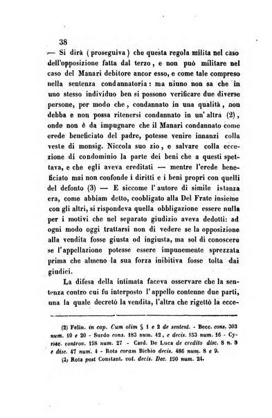 Giornale del Foro in cui si raccolgono le più importanti regiudicate dei supremi tribunali di Roma e dello Stato pontificio in materia civile