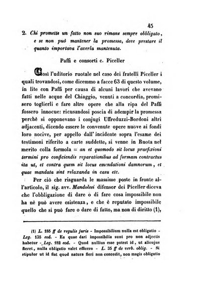 Giornale del Foro in cui si raccolgono le più importanti regiudicate dei supremi tribunali di Roma e dello Stato pontificio in materia civile