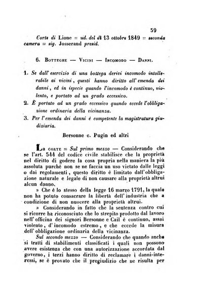 Giornale del Foro in cui si raccolgono le più importanti regiudicate dei supremi tribunali di Roma e dello Stato pontificio in materia civile