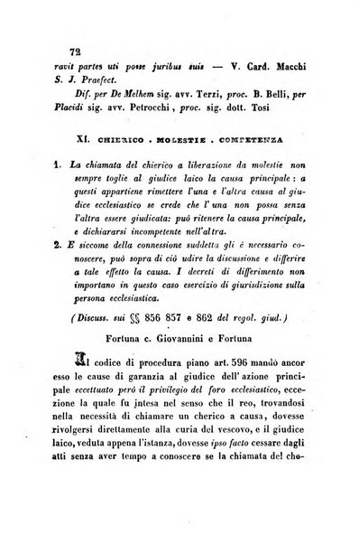 Giornale del Foro in cui si raccolgono le più importanti regiudicate dei supremi tribunali di Roma e dello Stato pontificio in materia civile