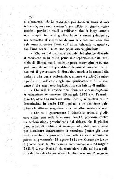 Giornale del Foro in cui si raccolgono le più importanti regiudicate dei supremi tribunali di Roma e dello Stato pontificio in materia civile