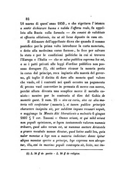 Giornale del Foro in cui si raccolgono le più importanti regiudicate dei supremi tribunali di Roma e dello Stato pontificio in materia civile