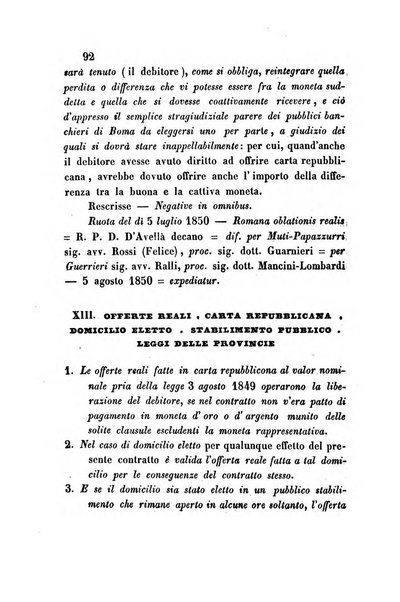 Giornale del Foro in cui si raccolgono le più importanti regiudicate dei supremi tribunali di Roma e dello Stato pontificio in materia civile