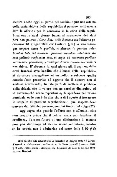 Giornale del Foro in cui si raccolgono le più importanti regiudicate dei supremi tribunali di Roma e dello Stato pontificio in materia civile