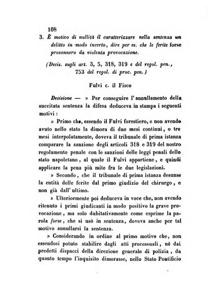 Giornale del Foro in cui si raccolgono le più importanti regiudicate dei supremi tribunali di Roma e dello Stato pontificio in materia civile