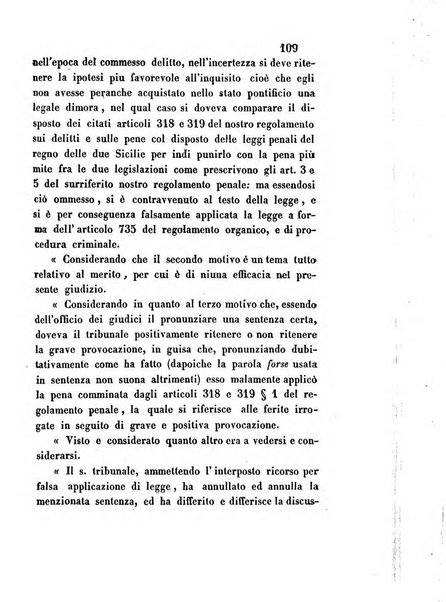 Giornale del Foro in cui si raccolgono le più importanti regiudicate dei supremi tribunali di Roma e dello Stato pontificio in materia civile