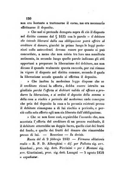 Giornale del Foro in cui si raccolgono le più importanti regiudicate dei supremi tribunali di Roma e dello Stato pontificio in materia civile