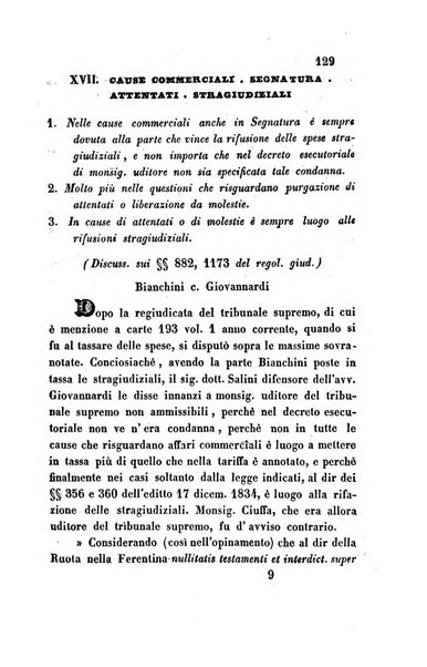 Giornale del Foro in cui si raccolgono le più importanti regiudicate dei supremi tribunali di Roma e dello Stato pontificio in materia civile