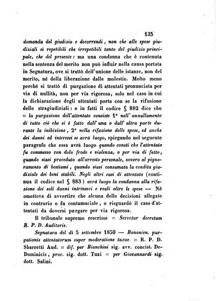 Giornale del Foro in cui si raccolgono le più importanti regiudicate dei supremi tribunali di Roma e dello Stato pontificio in materia civile