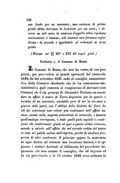 Giornale del Foro in cui si raccolgono le più importanti regiudicate dei supremi tribunali di Roma e dello Stato pontificio in materia civile