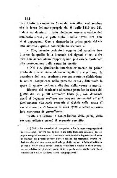 Giornale del Foro in cui si raccolgono le più importanti regiudicate dei supremi tribunali di Roma e dello Stato pontificio in materia civile