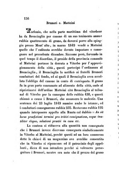 Giornale del Foro in cui si raccolgono le più importanti regiudicate dei supremi tribunali di Roma e dello Stato pontificio in materia civile