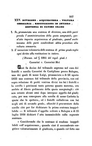 Giornale del Foro in cui si raccolgono le più importanti regiudicate dei supremi tribunali di Roma e dello Stato pontificio in materia civile