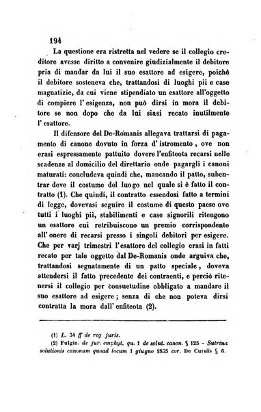 Giornale del Foro in cui si raccolgono le più importanti regiudicate dei supremi tribunali di Roma e dello Stato pontificio in materia civile