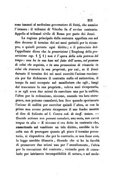 Giornale del Foro in cui si raccolgono le più importanti regiudicate dei supremi tribunali di Roma e dello Stato pontificio in materia civile