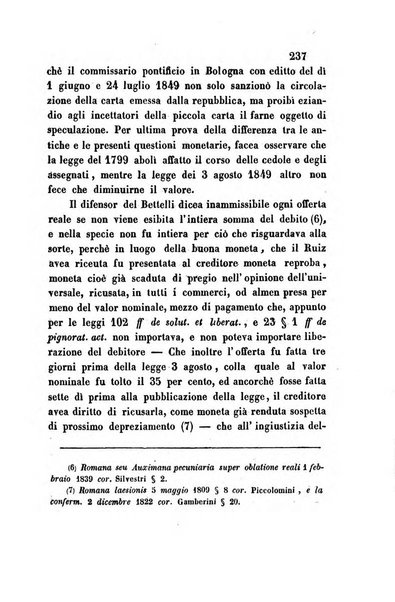 Giornale del Foro in cui si raccolgono le più importanti regiudicate dei supremi tribunali di Roma e dello Stato pontificio in materia civile