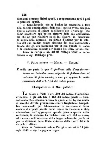 Giornale del Foro in cui si raccolgono le più importanti regiudicate dei supremi tribunali di Roma e dello Stato pontificio in materia civile