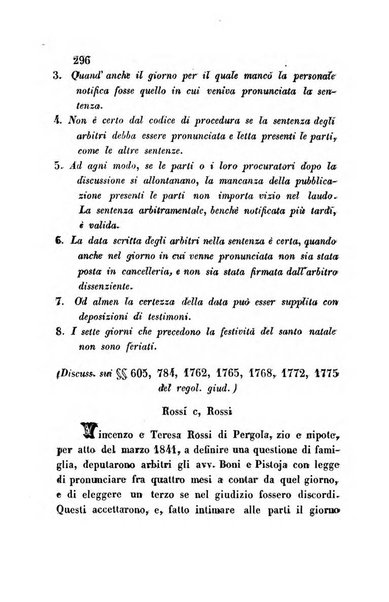 Giornale del Foro in cui si raccolgono le più importanti regiudicate dei supremi tribunali di Roma e dello Stato pontificio in materia civile